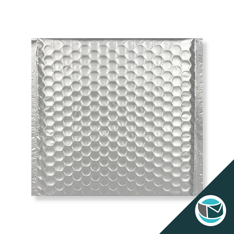 Metallic Luchtkussen Envelop Mat - 165x165 mm - Zilver