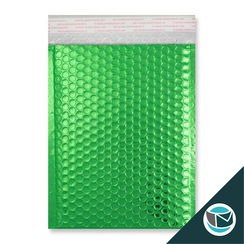 Metallic Luchtkussen Envelop Mat - 250x180 mm - Groen