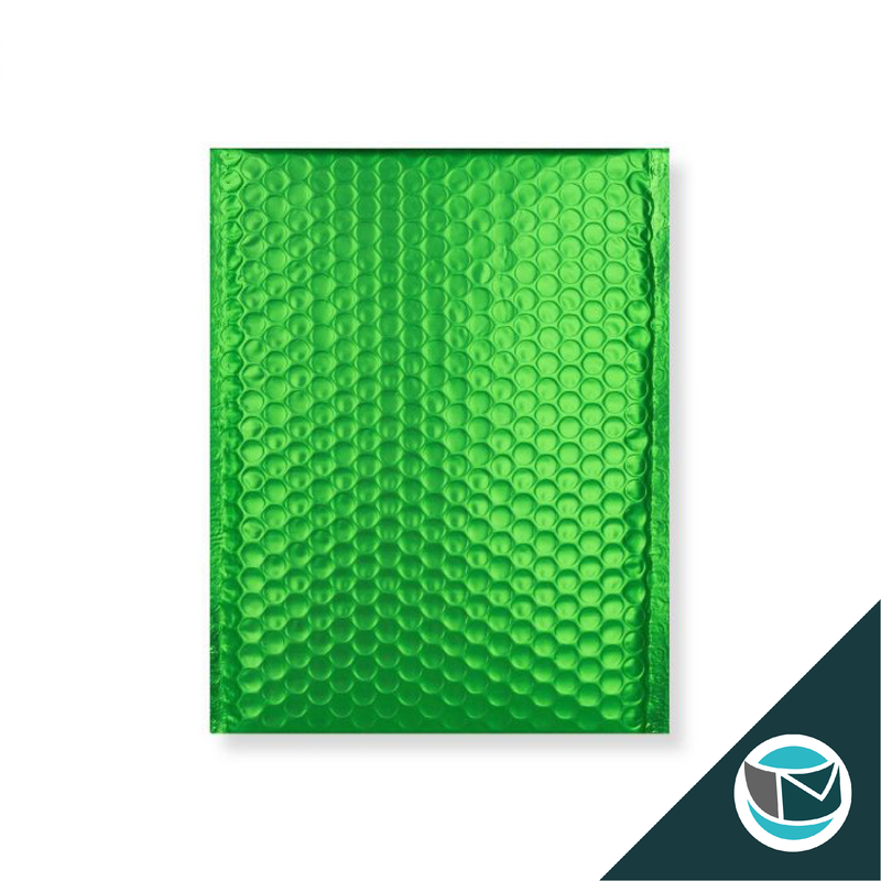 Metallic Luchtkussen Envelop Mat - 250x180 mm - Groen