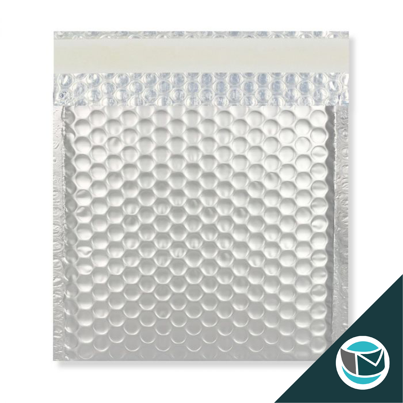 Metallic Luchtkussen Envelop Mat - 270x270 mm - Zilver