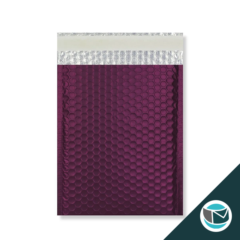 Metallic Luchtkussen Envelop Mat - 324x230 mm (C4) - Bordeaux