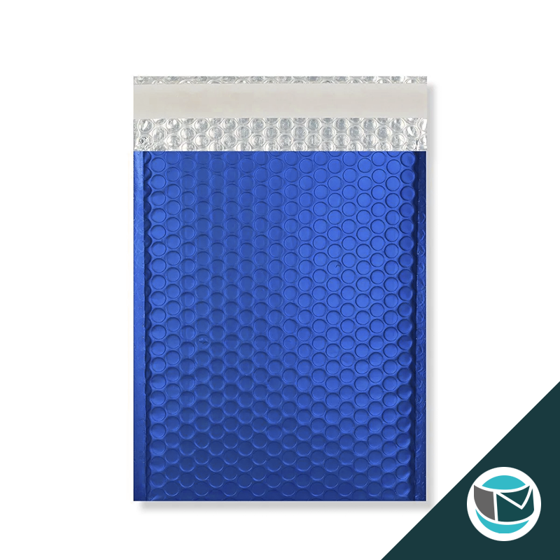 Metallic Luchtkussen Envelop Mat - 324x230 mm (C4) - Donkerblauw