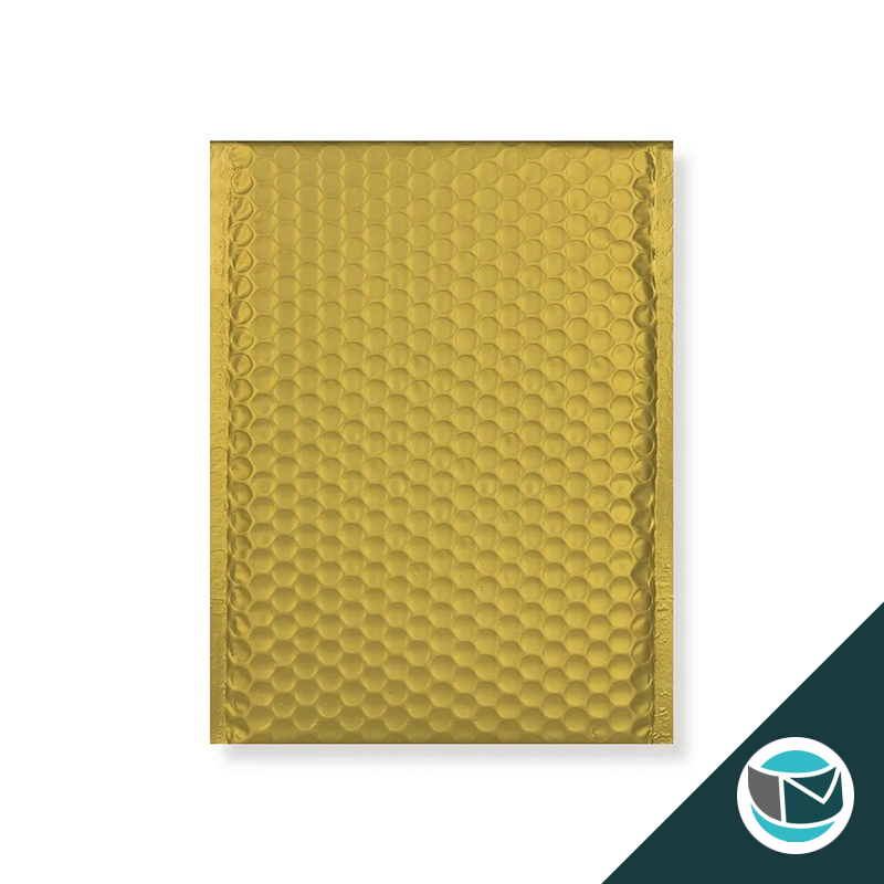 Metallic Luchtkussen Envelop Mat - 324x230 mm (C4) - Goud