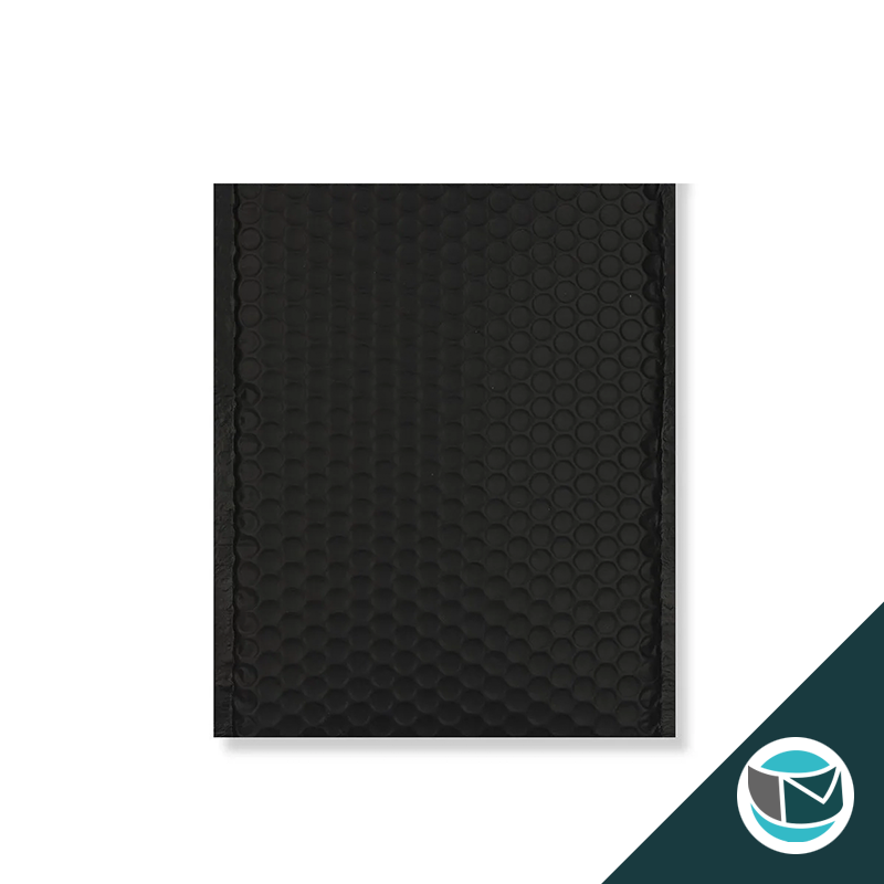 Metallic Luchtkussen Envelop Mat - 450x320 mm (C3) - Zwart