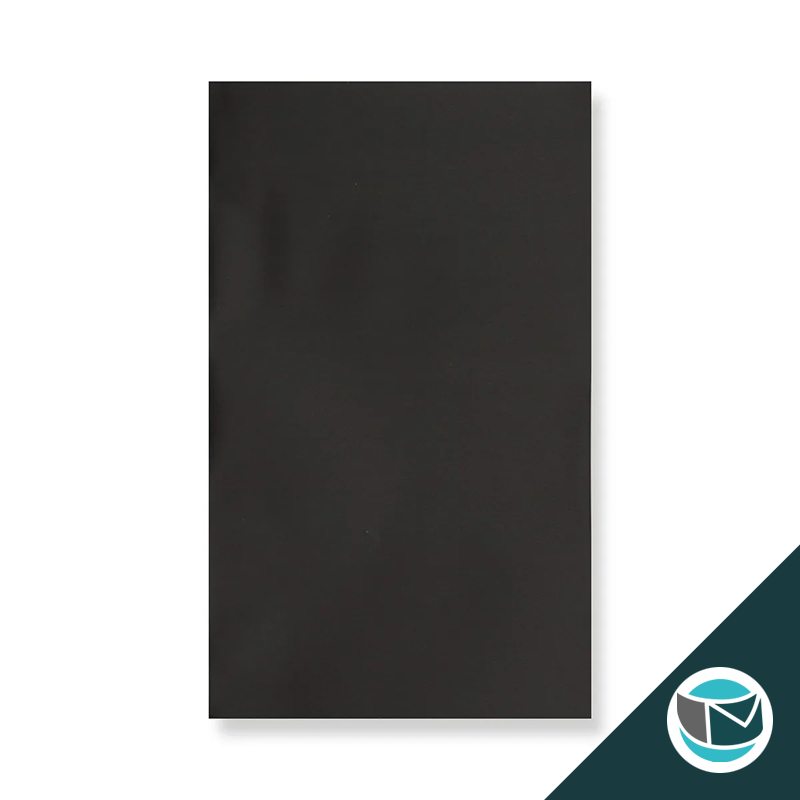 Metallic Folie Envelop (Mat) - 162x114 mm (C6) - Zwart