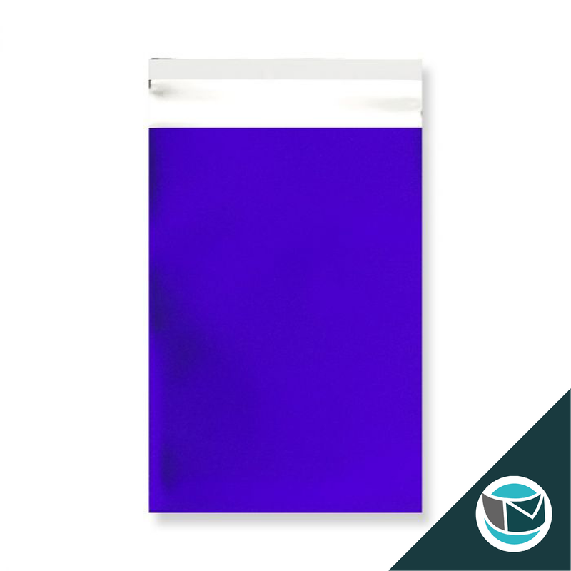 Metallic Folie Envelop (Mat) - 162x114 mm (C6) - Donkerblauw