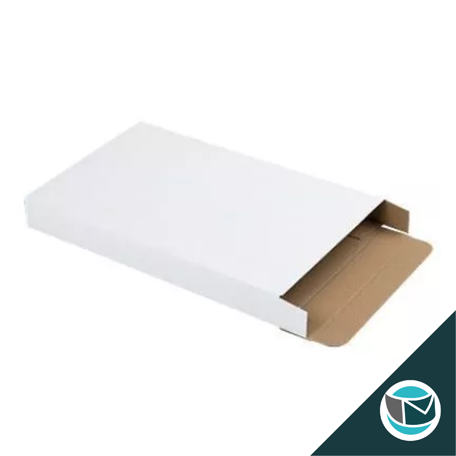 Brievenbusdoos met Zijklep - A5 - 255 x 160 x 28 mm - Wit