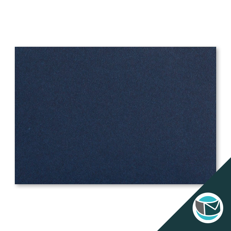 Wenskaart Envelop met Puntklep Strip - 62x94 mm   - Marine Blauw