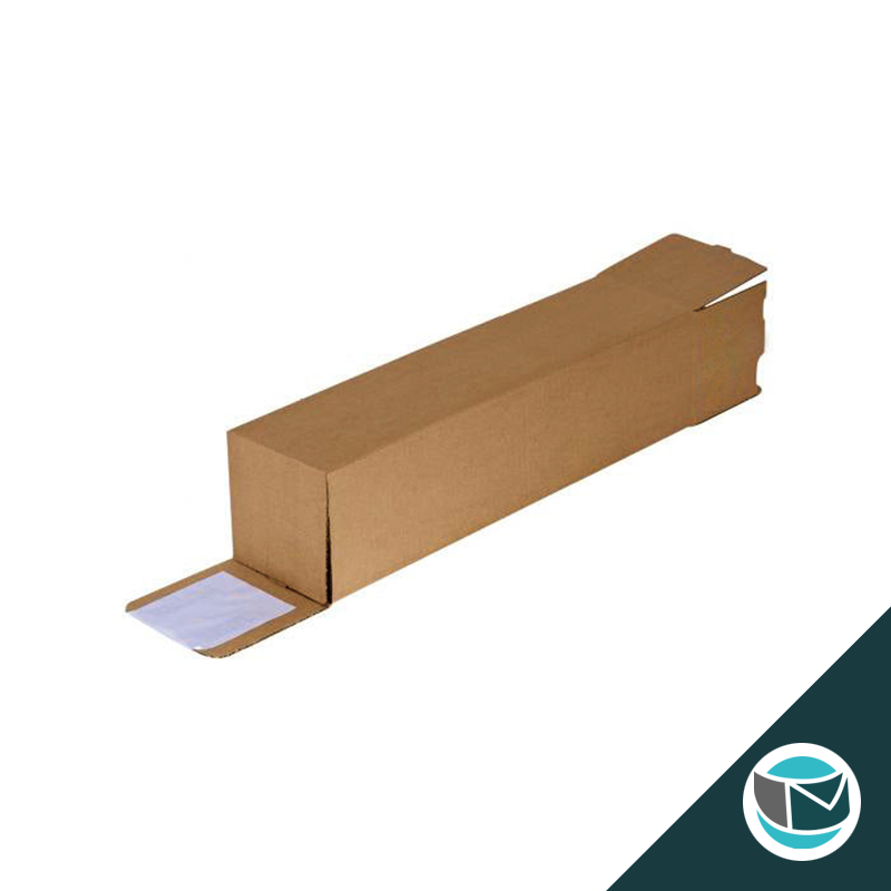 Zelfklevende vierkante verzendkoker Strip + Retourstrip A0+