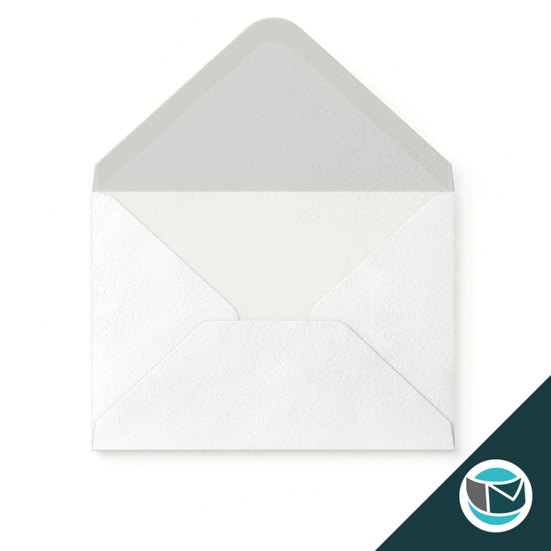 Gekleurde Envelop - 133x184 mm - Wit Gehamerd 120 grams