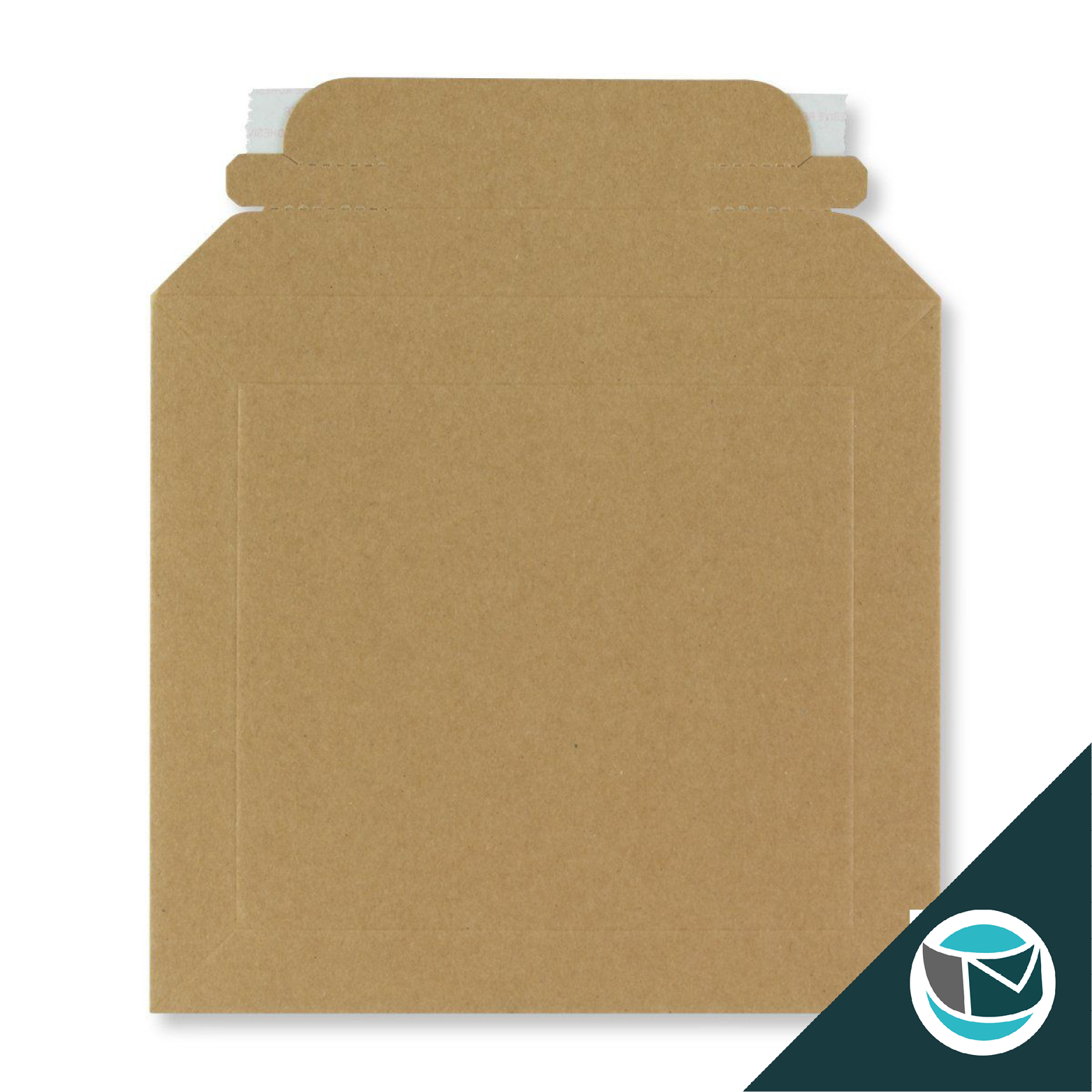 Golfkarton Envelop Bruin 180x180 mm