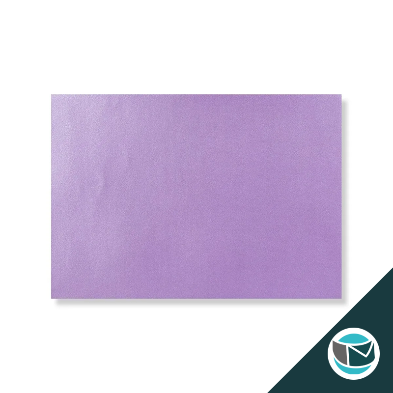 Parelmoer Envelop - 114x162 mm (C6) - Lila Strip 120 grams