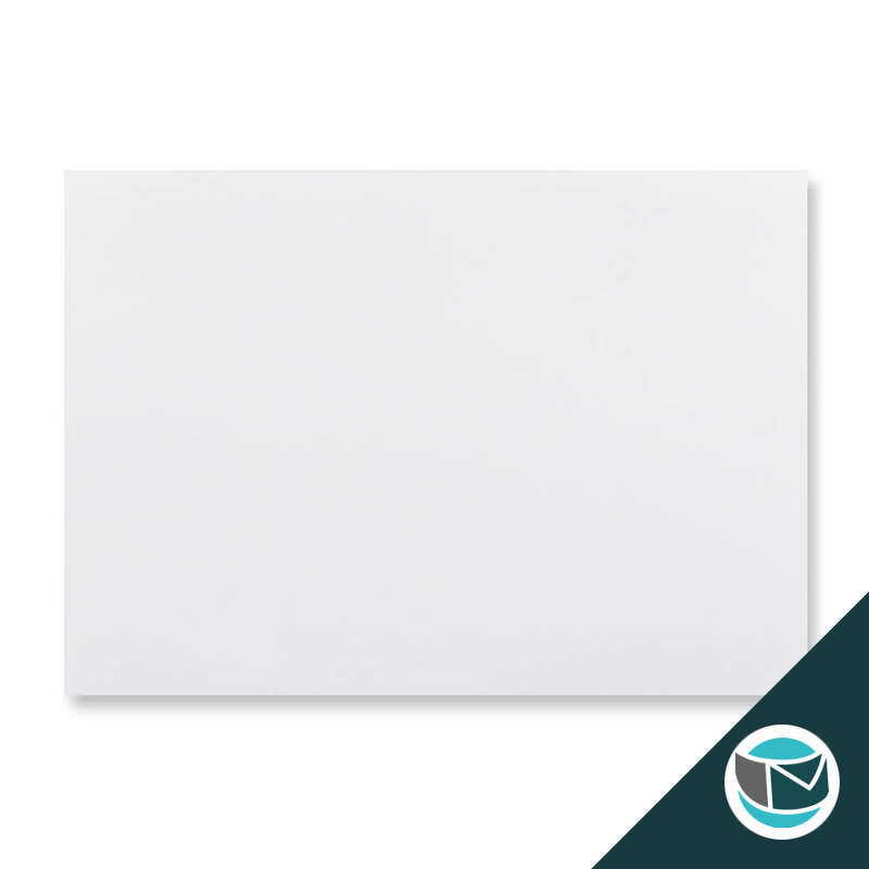 Wenskaart Envelop met Puntklep Strip - 114x162 mm (C6)  - Wit