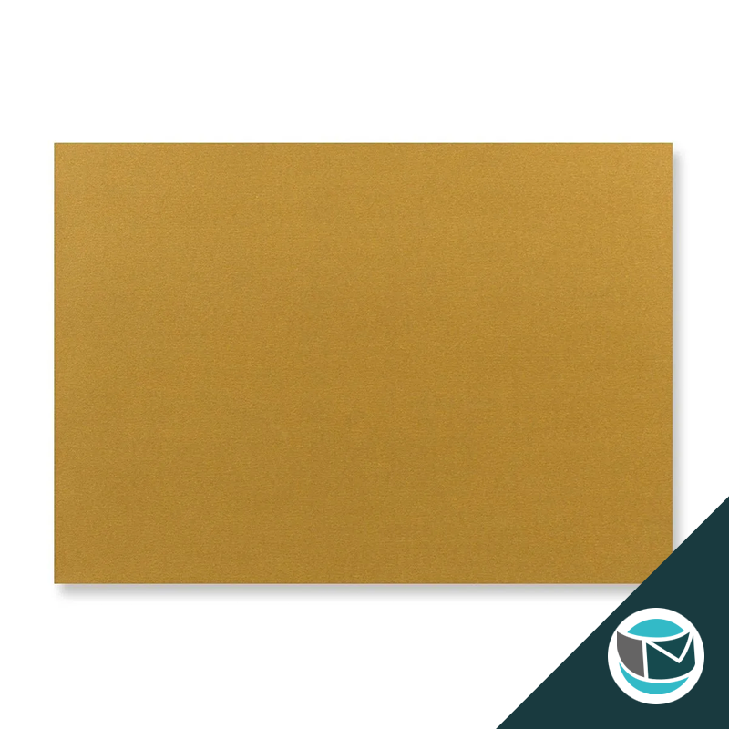 Wenskaart Envelop met Puntklep Strip - 114x162 mm (C6)  - Goud