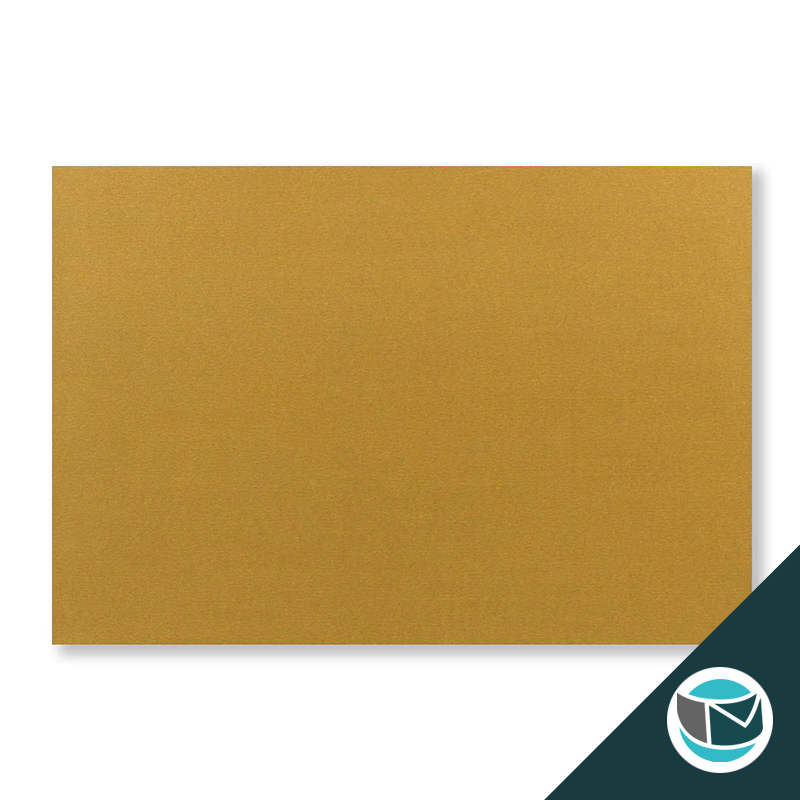 Wenskaart Envelop met Puntklep Strip - 62x94 mm  - Goud