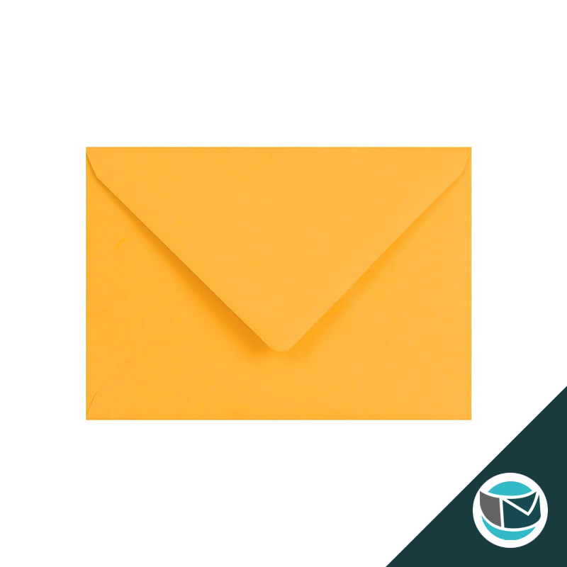 Gekleurde Premium Envelop - 133x184 mm - Donkergeel